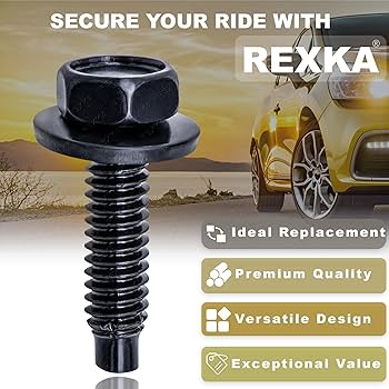 Amazon | Rexka 25個入り 1/4インチ-20 X 1 六角ヘッド SEM